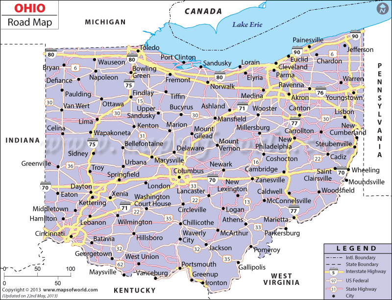 ohio map